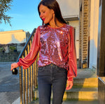The ‘Rose Glimmer’ Blouse