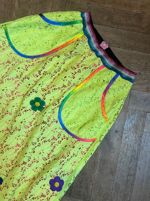 Neon Rainbow skirt sample size 10