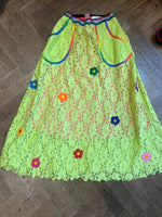 Neon Rainbow skirt sample size 10