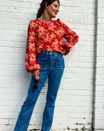 The ‘Red Fleur’ Blouse